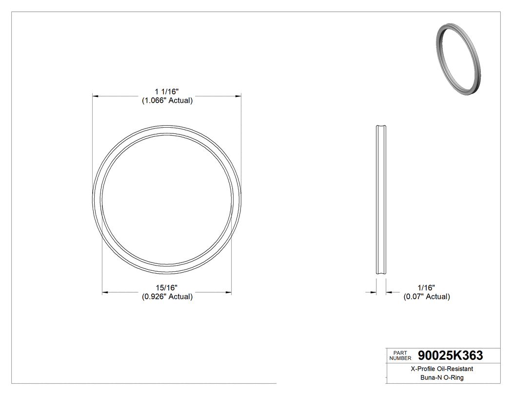 Technical drawing - 90025K363